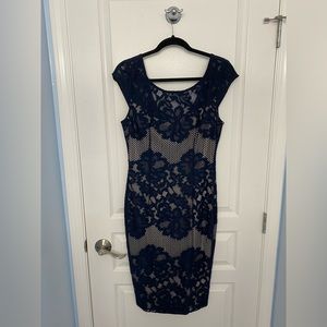 Le Chateau navy lace dress